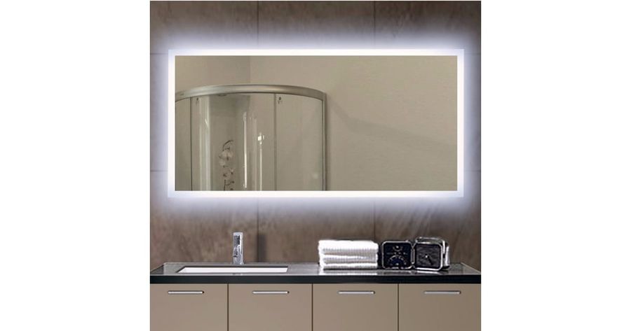 Miseno MM4824LED 48" W x 24" H Rectangular Frameless Wall | Build.com added by Brittney Collins