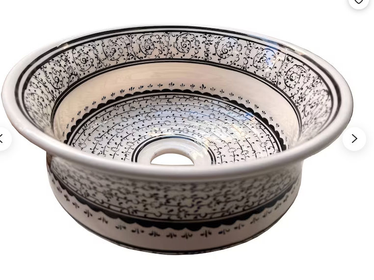 Unique Ceramic Vessel Sink & Ruffled Edge Bathroom - Etsy added by Spoak Member