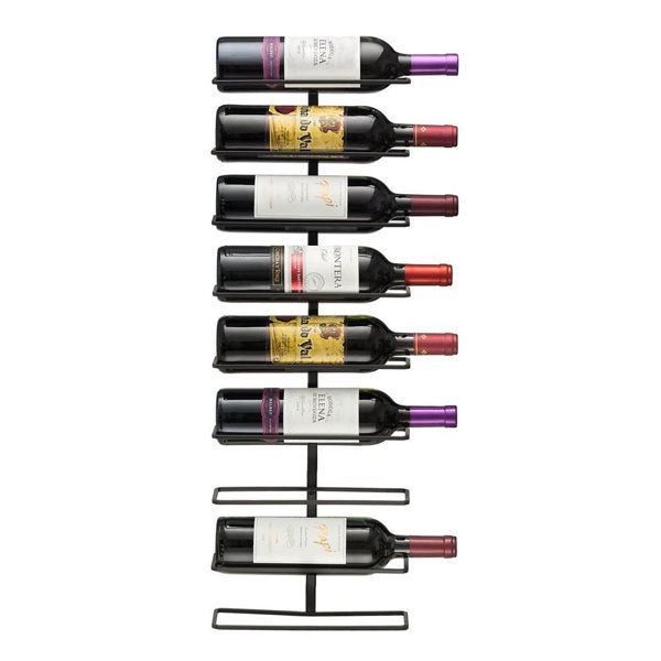 Metal Wall Mounted Wine Bottle Rack in Black added by Michelle Rosenhouse