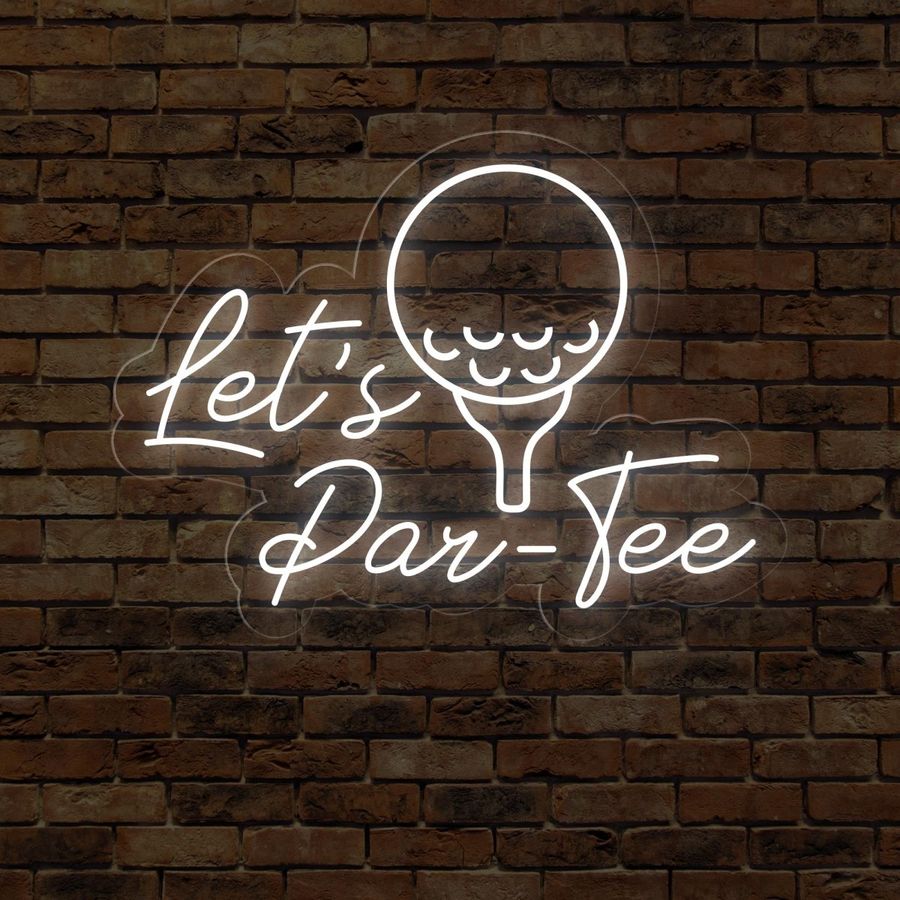 Let's Par-Tee Golf Neon Signs For Man Cave - NeonXpert added by Hannah McKernan