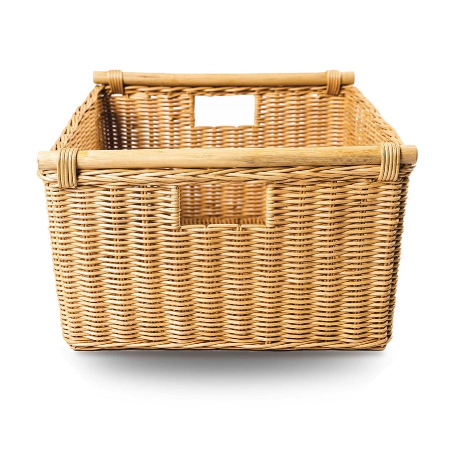 Deep Pole Handle Wicker Storage Basket added by Averyl Yaco