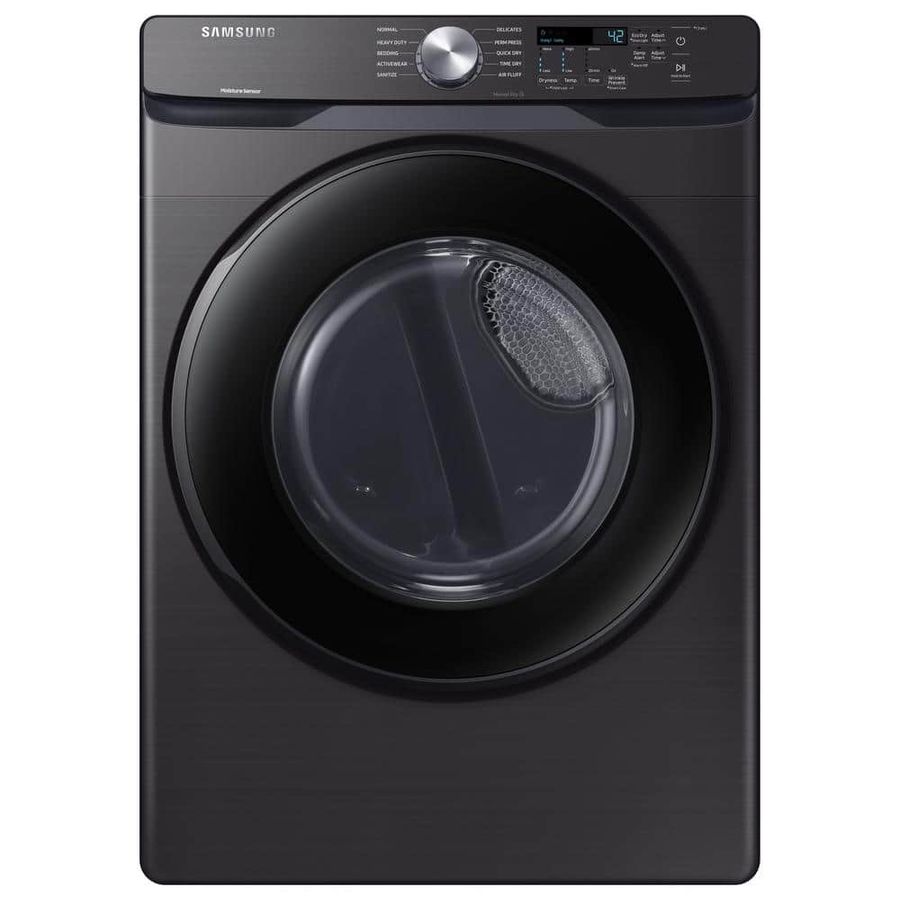 Samsung 7.5 cu. ft. Vented Front Load Stackable Gas Dryer in Black Stainless Steel with Sensor Dry DVG45T6000V - The Home Depot added by Zanneta Peart Bennett