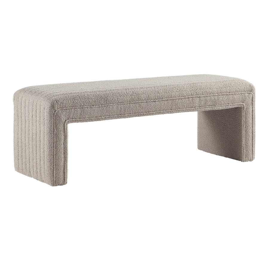 Everly Quinn Zino Boucle Upholstered Bench | Wayfair added by Lauren Elle Jones