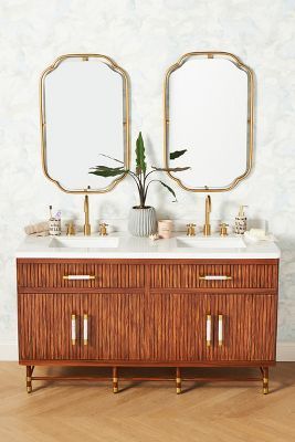 Deluxe Tamboured Double Bathroom Vanity added by McKenna Jarvis