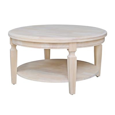 International Concepts Vista Unfinished Rubberwood Wood Casual Coffee Table Lowes.com added by HELEN SALGADO