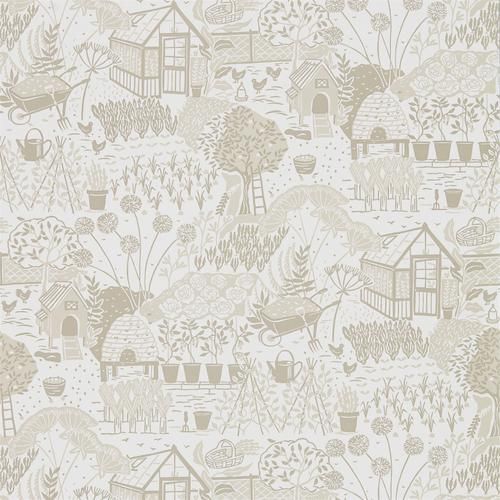 Sanderson The Allotment Linen Wallpaper added by Katie Hoffman