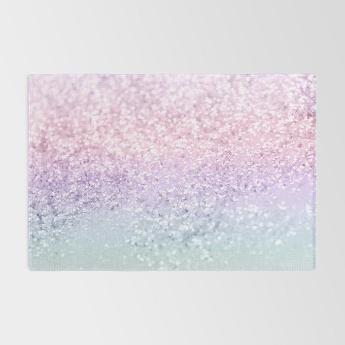 Unicorn Girls Glitter #1 (2019 Version) #shiny #pastel #decor #art #society6 Rug added by Bastet Design and Decor