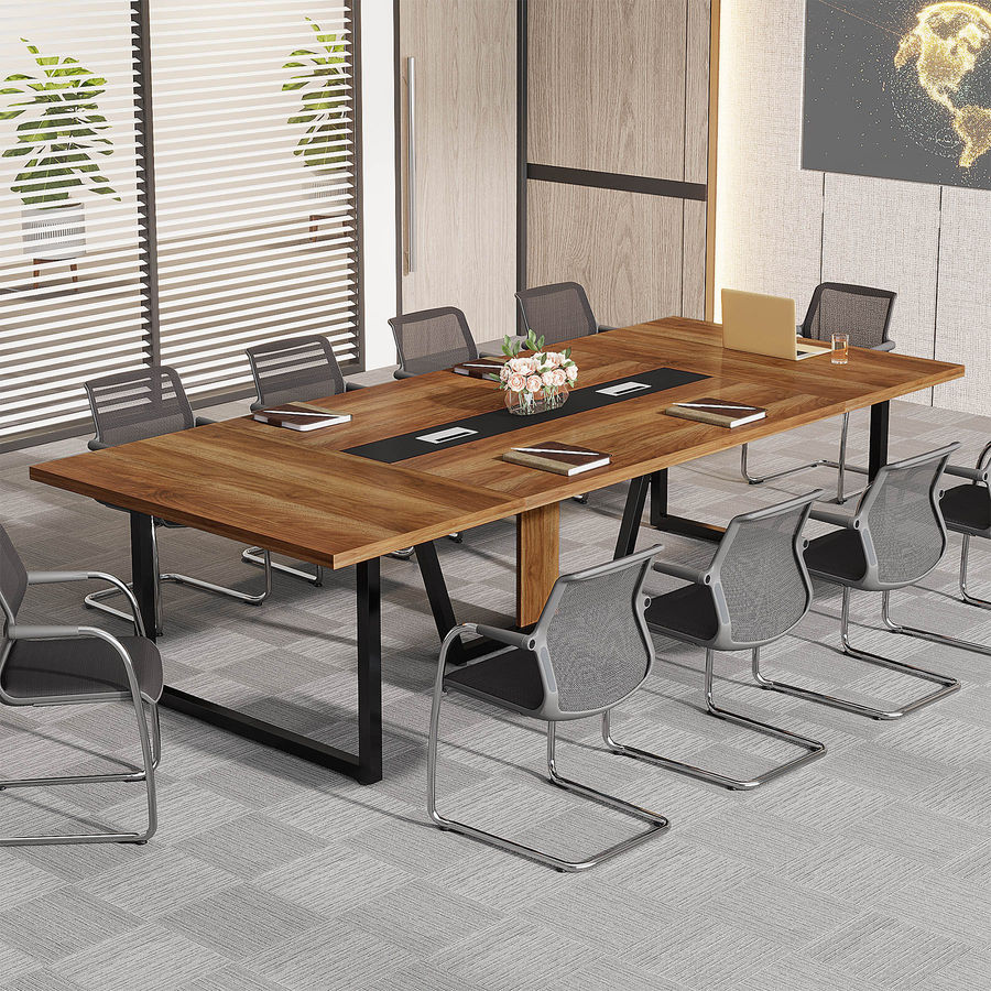 Millwood Pines Anoush Rectangular Conference Table & Reviews | Wayfair added by Julia Macedonio