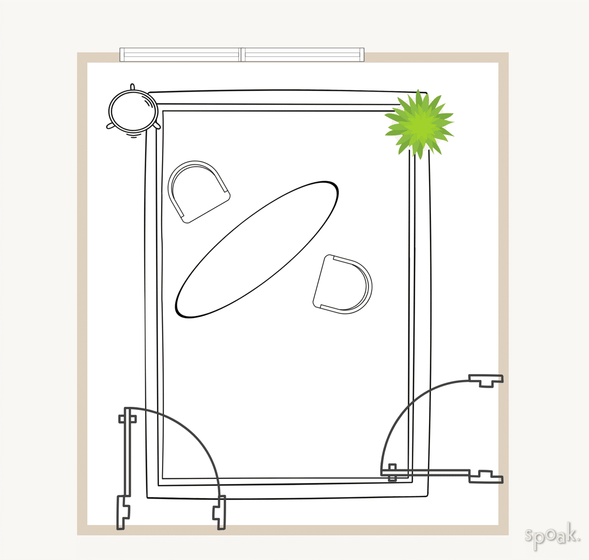 Office Floor Plan designed by Tanya Evans