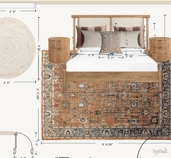 Bedroom Plan designed by Jennifer Dickerson