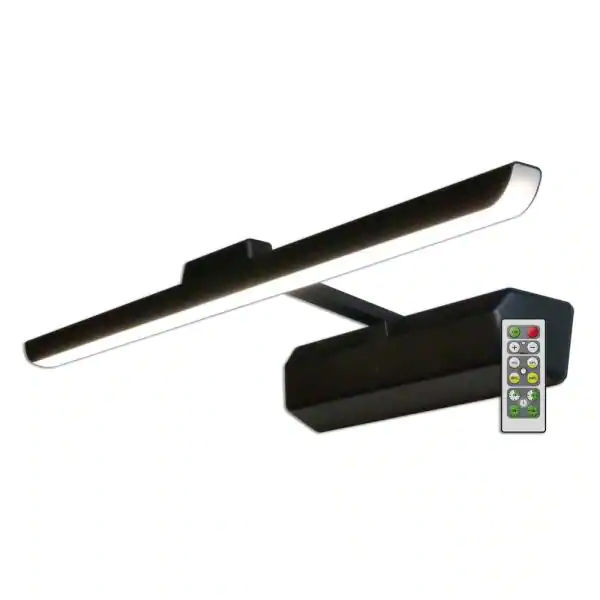 Satin Black 16 in. LED Swivel Picture Light with Remote Control added by Where The Heart Is Designs