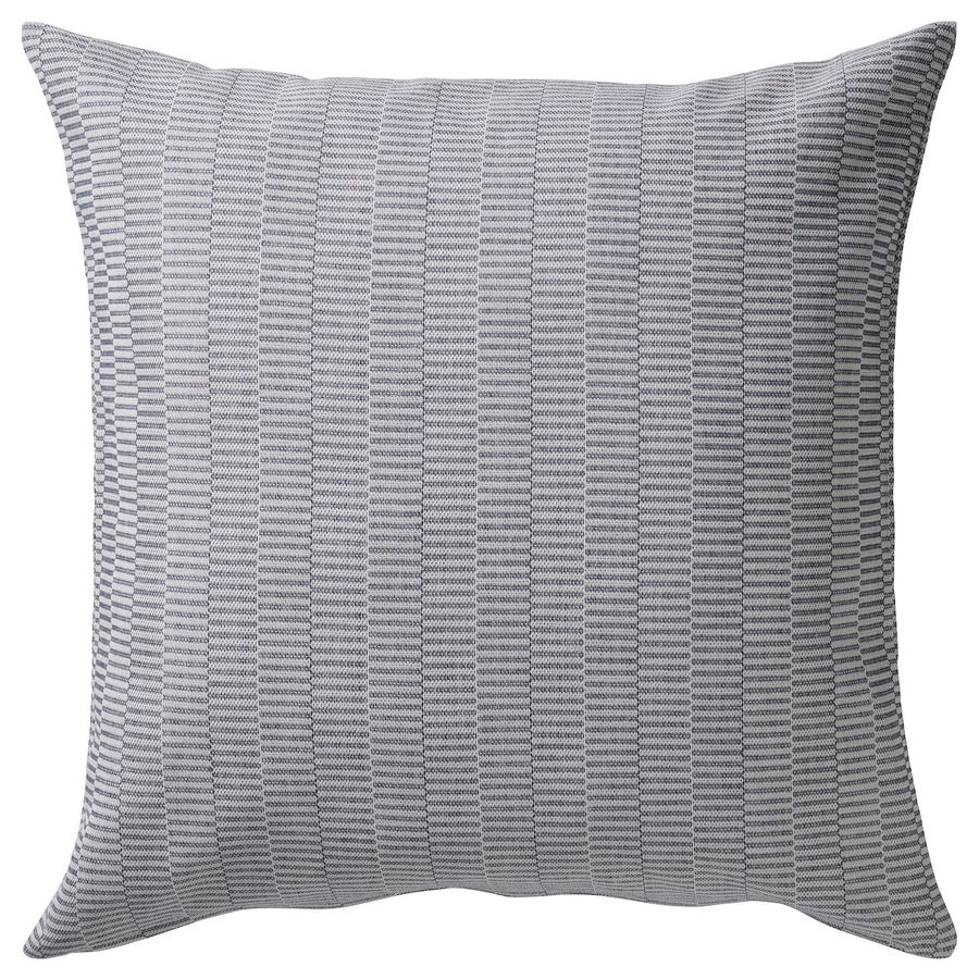 PLOMMONROS cushion cover, dark blue/white, 20x20" - IKEA added by Ericka Mills