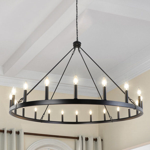 Ticey 20 - Light Dimmable Wagon Wheel Chandelier added by Morgan Van Roekel