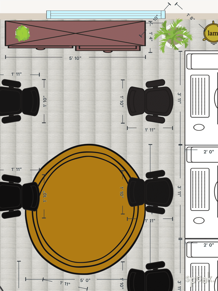 Library Floor Plan designed by Lara Dye