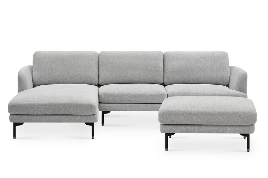 Pebble Chaise Sectional Sofa with Ottoman | Castlery added by Zari Lum