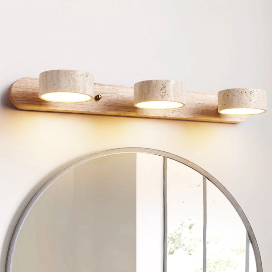 Adjustable Travertine Vanity Light Bathroom Wood Wall Sconce added by Shannon Ramsay