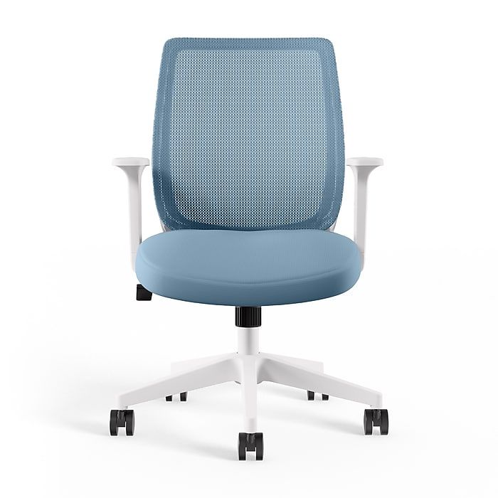 Staples® Essentials Ergonomic Fabric Swivel Task Chair, Seafoam (UN60409) added by Katie Carpenter