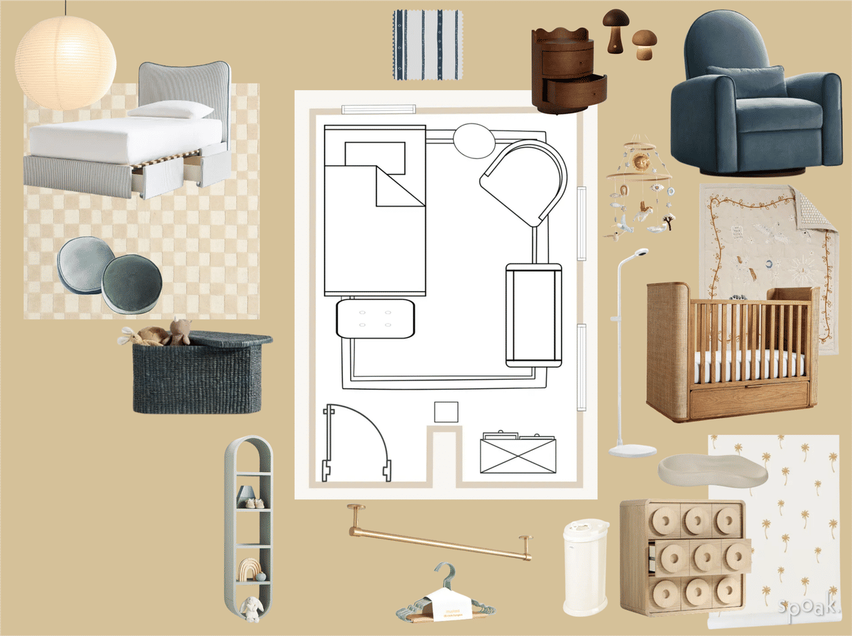 Nursery Inspo designed by Jen Rubio