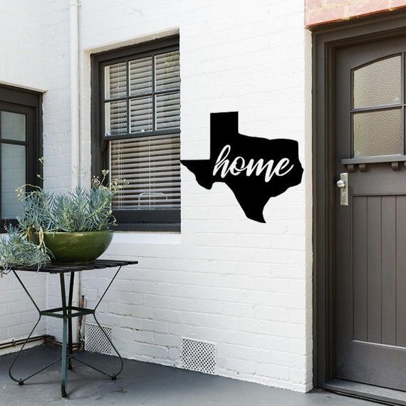 Texas Home Outline Lonestar State Texas Home Decor Customized - Etsy added by Spoak Member