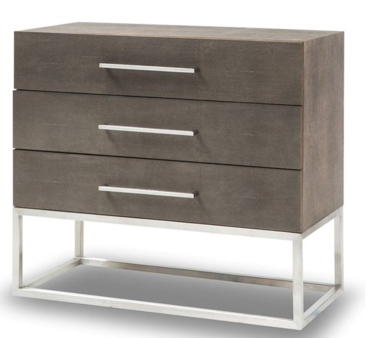 Walter Nightstand Faux Shagreen, Set of 2 - Contemporary - Nightstands And Bedside Tables - by Furniturologie, Inc. | Houzz added by Sandy Schargel Interiors