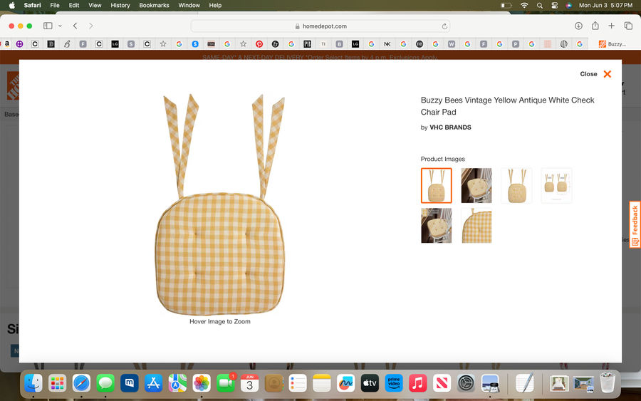 checkered cushion  added by Sara Charlesworth