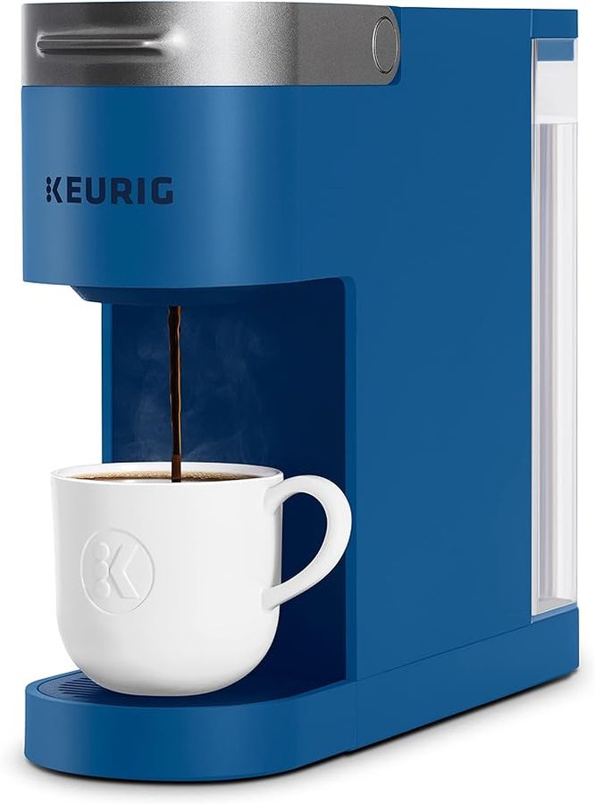 Keurig K-Slim Single Serve K-Cup Pod Coffee Maker, Featuring Simple Push Button Controls And MultiStream Technology, Twilight Blue added by Jessica Holmes