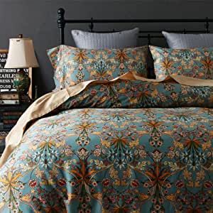 Floral King Size Comforter Set for King Bed Farmhouse Boho Bedding Comforter Sets Fluffy Lightweight Flowers Plants All Season 3 Pieces Comforter King with 2 Pillow Shames added by Sandy Schargel Interiors