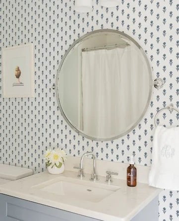 Erin Gates Libby Stone Mini Floral Wallpaper | Wayfair added by Kate McKay Designs