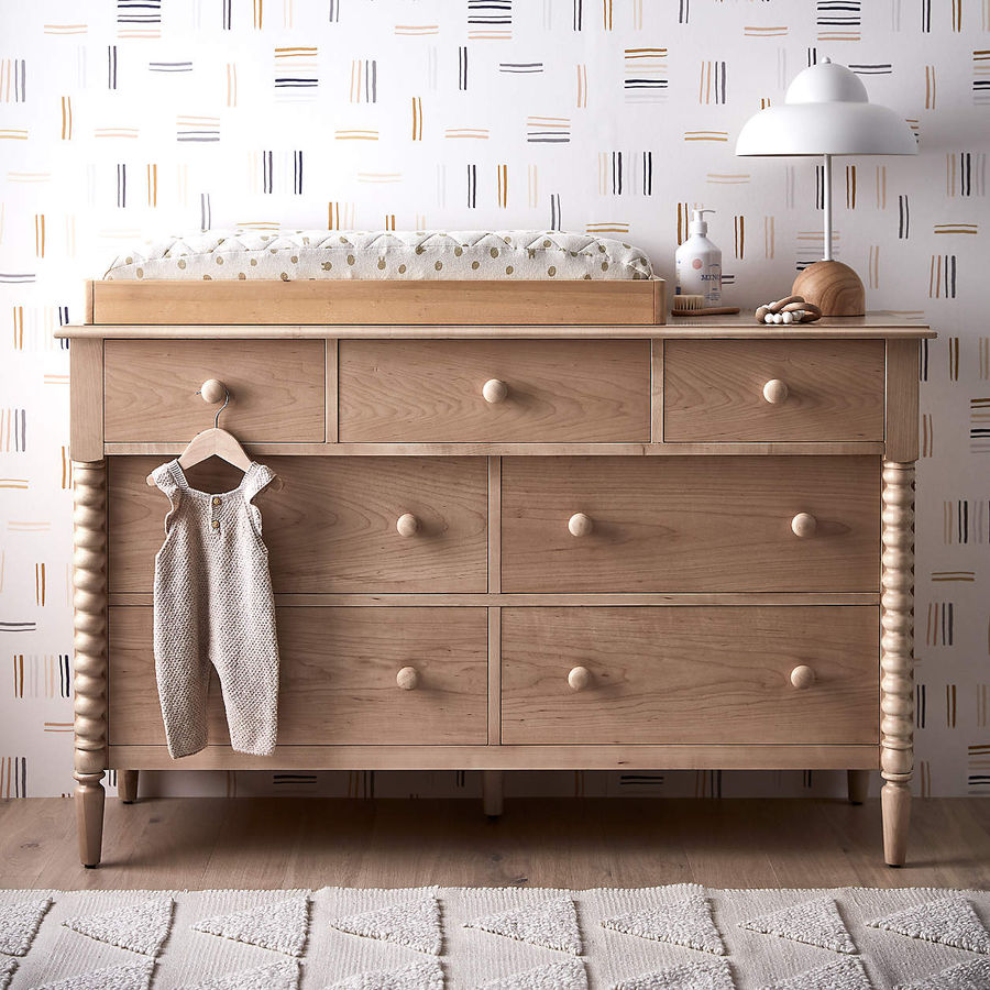 jenny lind dresser with changing pad topper added by Rebeca Hawthorne