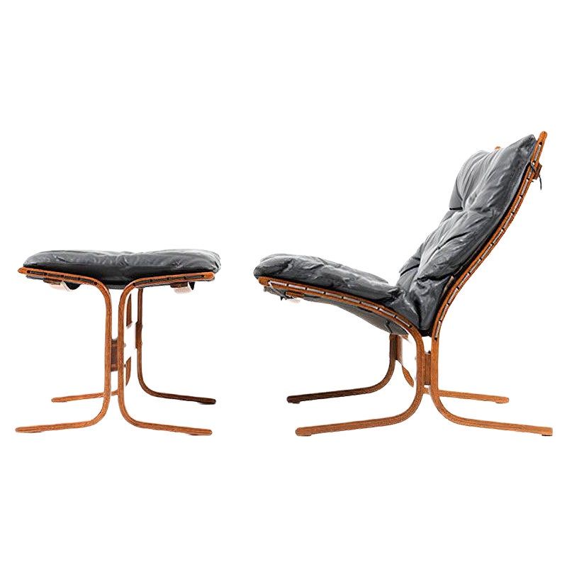 Siesta Lounge Chair & Ottoman by Ingmar Relling for Westnofa, 1970s, Set of 2 added by Ali Dyer