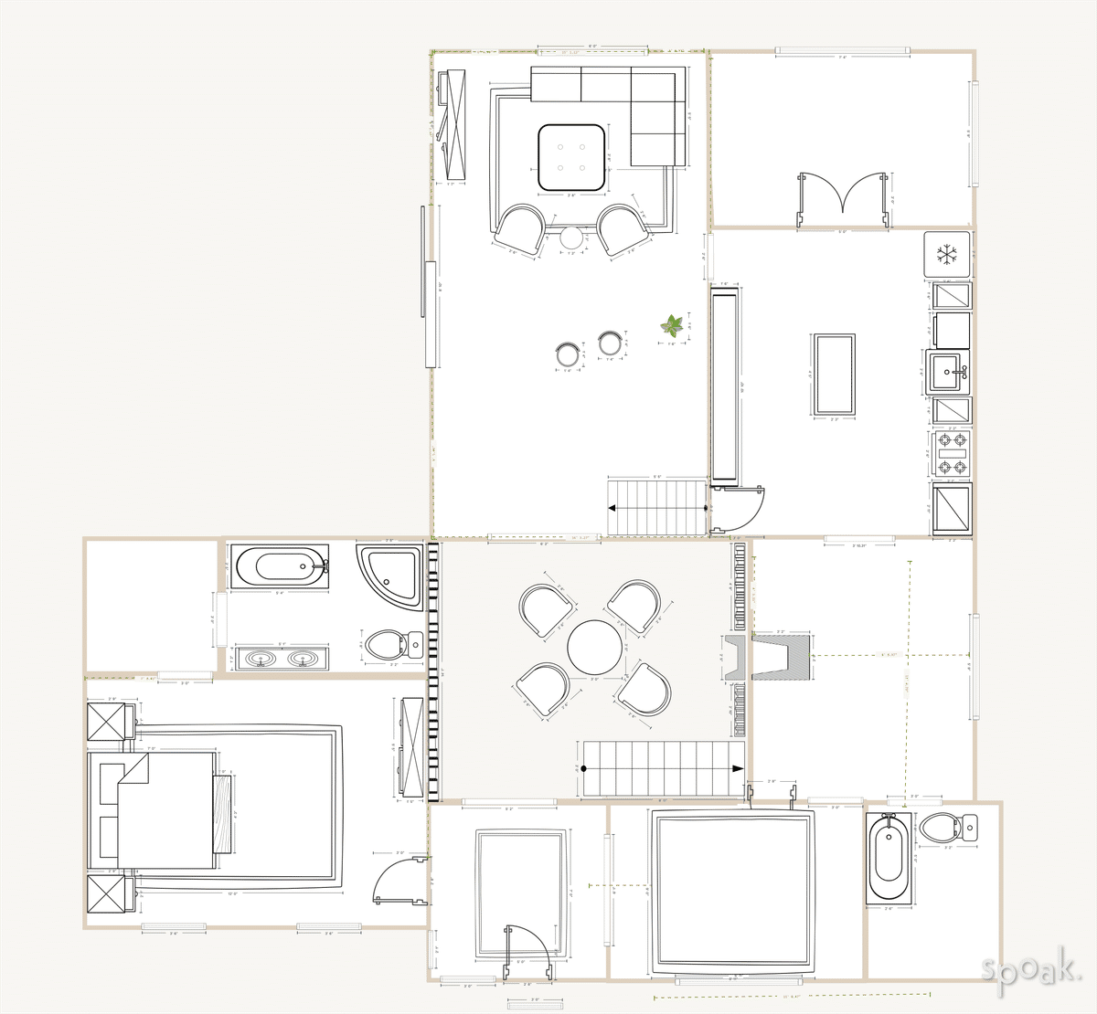 Two Story House Plan designed by Samantha Guarino