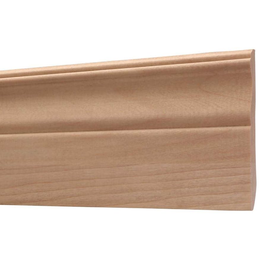 Ornamental Mouldings OML24-4FTWHW .687 in. D X 4.25 in. W X 47.5 in. L Unfinished White Hardwood Baseboard Moulding OML24-4FTWHW - The Home Depot added by Sarah Jackson