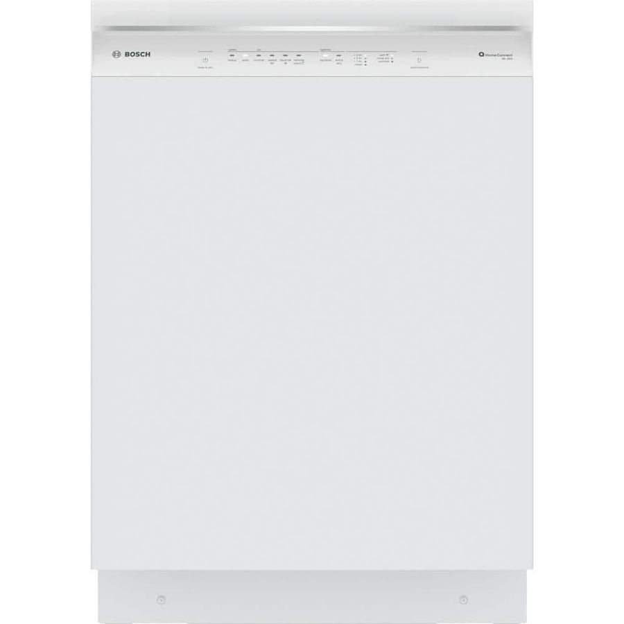 Bosch 300 Series 24 in. White Front Control Tall Tub Dishwasher with Stainless Steel Tub and 3rd Rack, 46 dBA SHE53C82N - The Home Depot added by Loren Parra