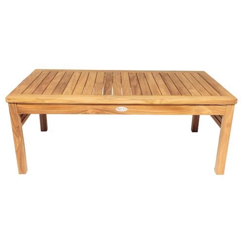 Ammi Coastal Beach Natural Teak Wood Outdoor Rectangular Coffee Table added by rachel laney