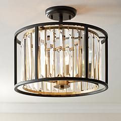 Possini Euro Milne 14&quot; Wide Bronze and Brass Ceiling Light | www.lampsplus.com added by Jack Handy