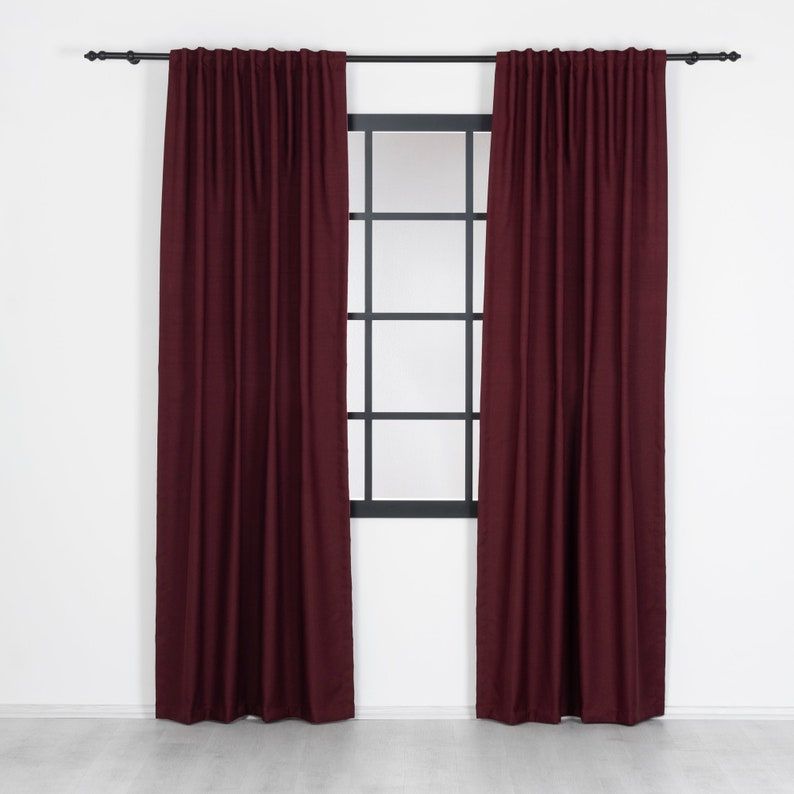 Burgundy Curtains added by Nicole Crews