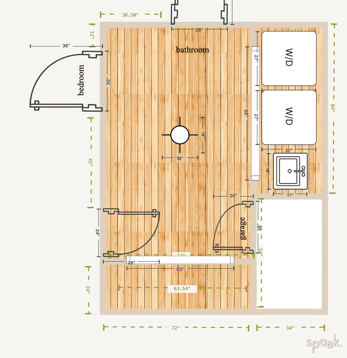 Mudroom Layout designed by Ayesha Anwar