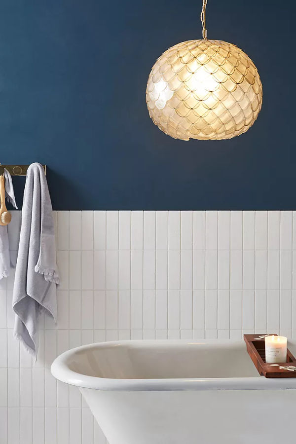Phillipa Globe Capiz Pendant added by Perry M Studio