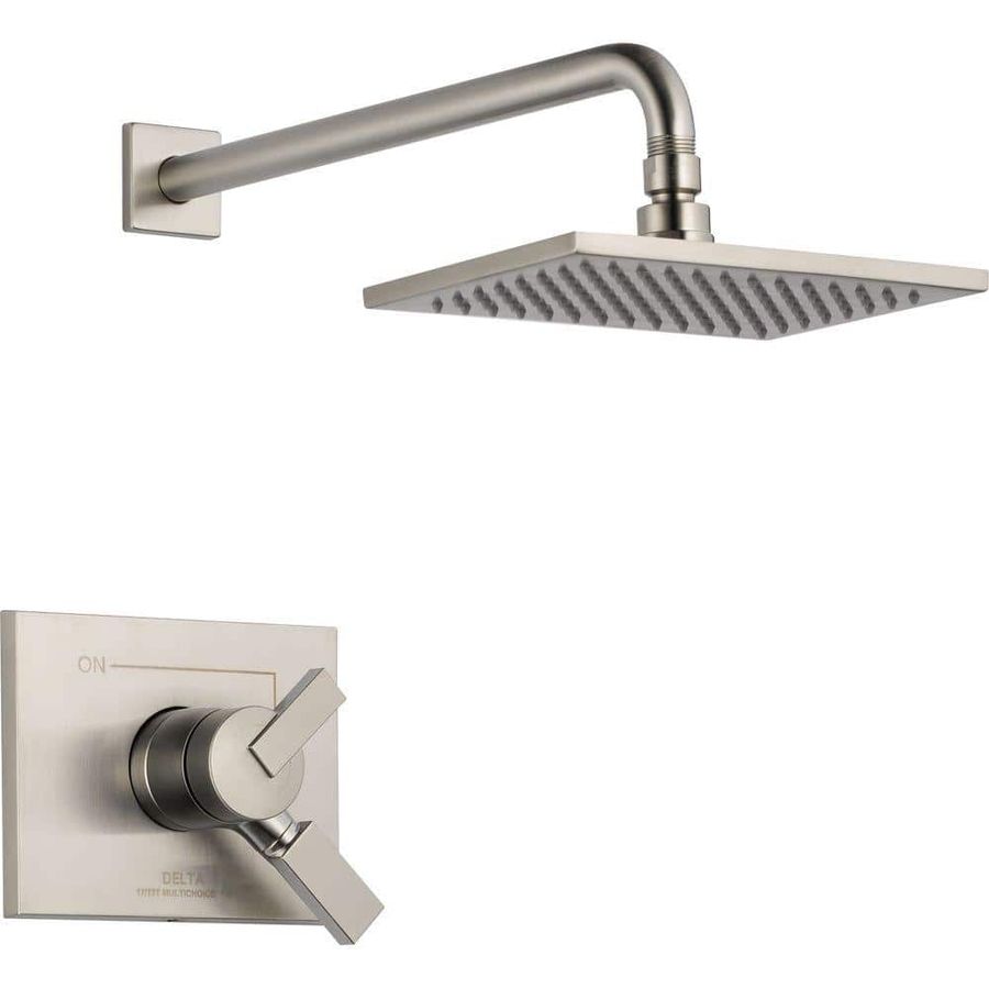 Delta Vero 1-Handle Shower Only Faucet Trim Kit in Stainless (Valve Not Included) T17253-SS - The Home Depot added by Danielle Lambert