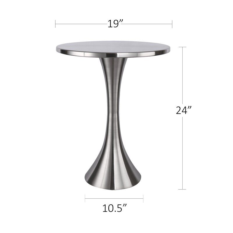 Aunna Steel Top End Table added by sallie tyler
