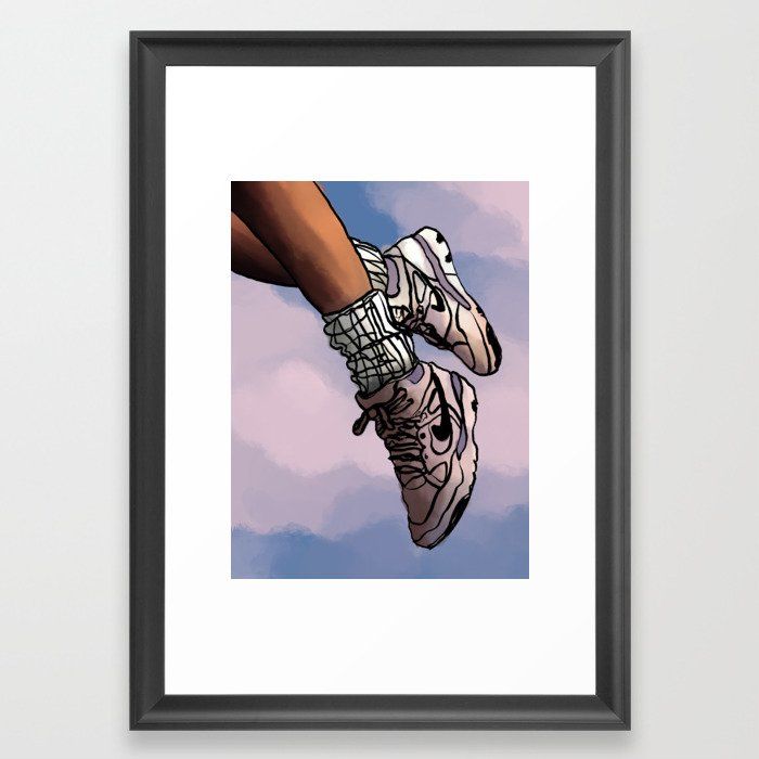 sneakers Framed Art Print by gnomearcade added by Summer Wilson