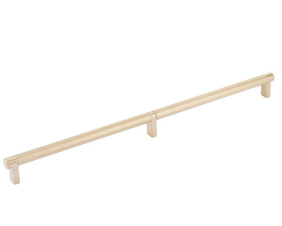 Emtek Products, Inc. 84072-RECUS4-KNUS4 - Emtek Select 24" (610mm) Center-to-Center Knurled Appliance Pull (Satin Brass) | Hardware Hut added by Shelley Cekirge