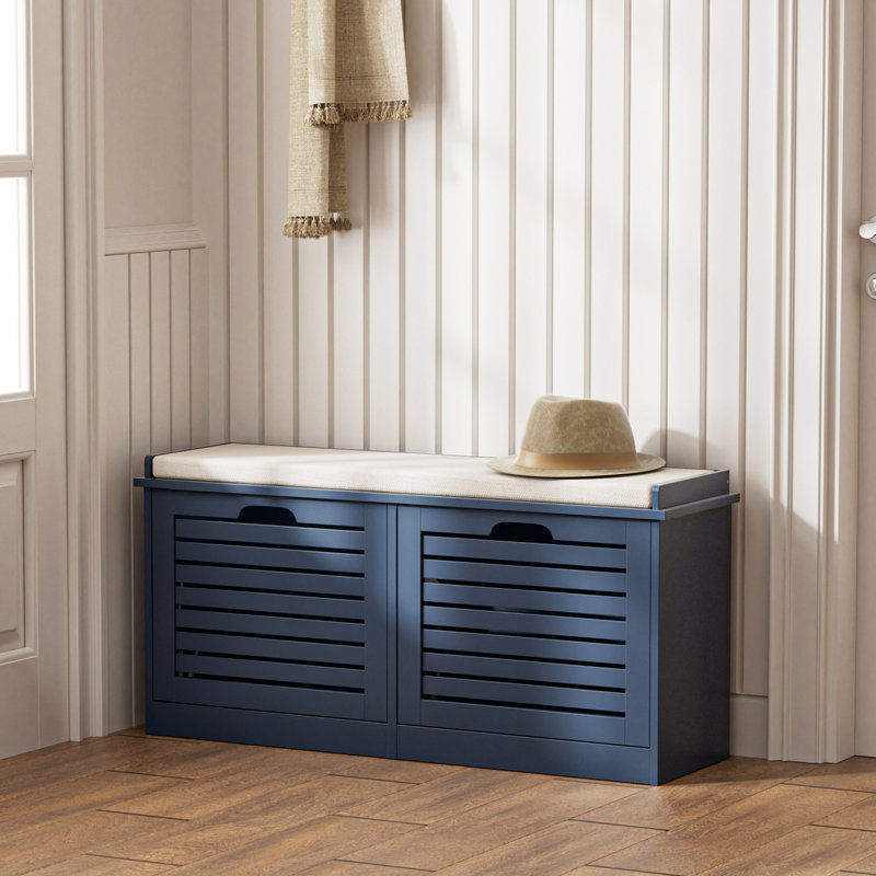 Navy Japandi Shoe Storage