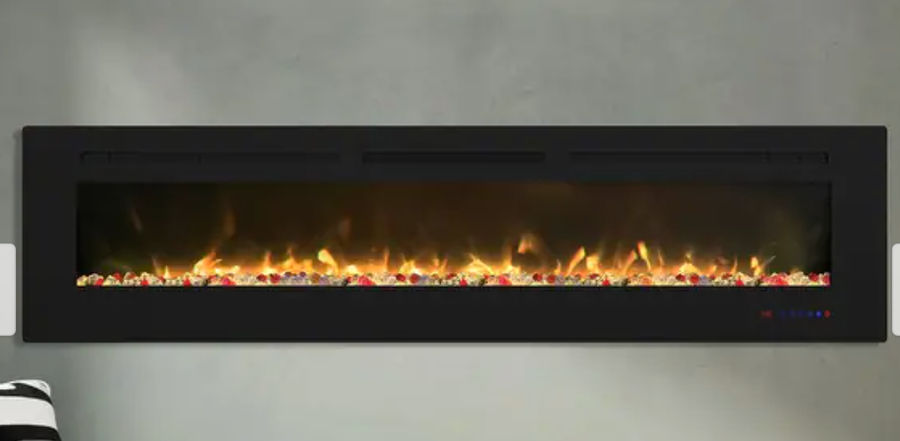 Clihome 72" Built-in and Wall-mounted Electric Fireplace Insert added by Morgan Van Roekel