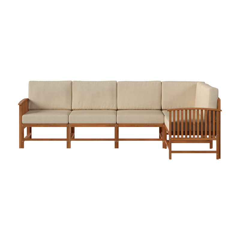 Winston Porter Outdoor Patio Sofa with Cushions | Wayfair added by sallie tyler