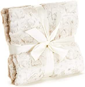 Outrageously Soft Throw Blanket - Ultra Plush Minky Faux Fur Blanket for Kids- 48 x 48 Inches - Tan added by Kathryne Jansen