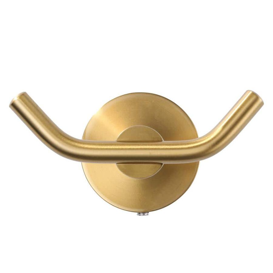IVIGA Stainless Steel Round Wall Mounted Bathroom Robe Hook in Gold AR5000807G - The Home Depot added by Kassie A