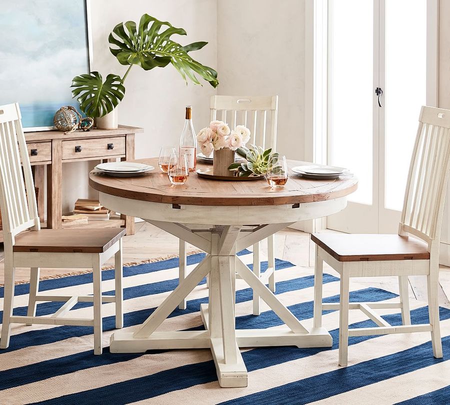 Hart Round Reclaimed Wood Extending Dining Table (47.5"-79") added by Jennifer Suberlak