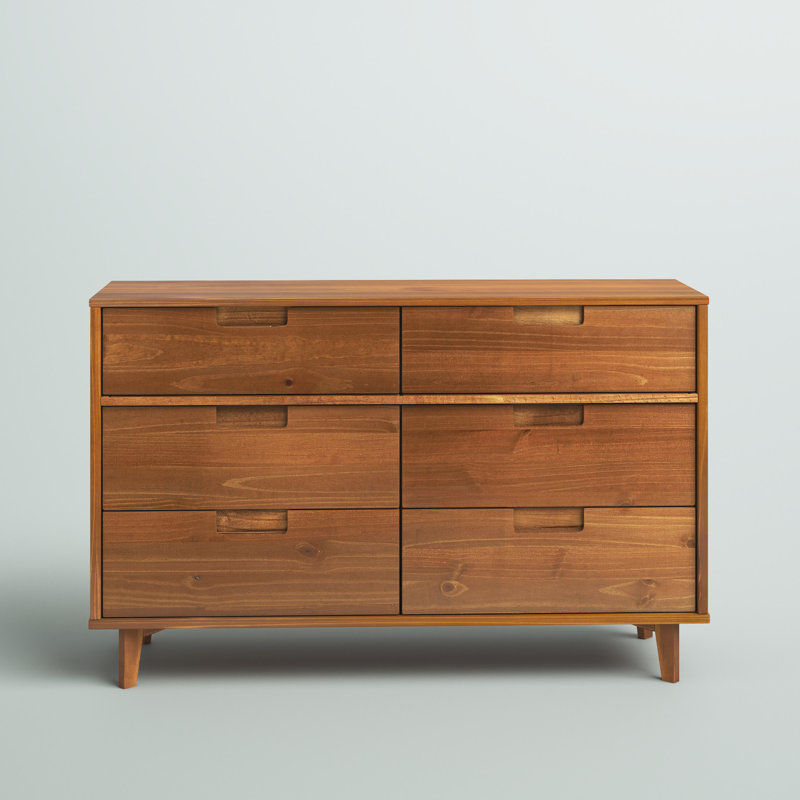 Yarber 6 Drawer Solid Wood Double Dresser added by sallie tyler
