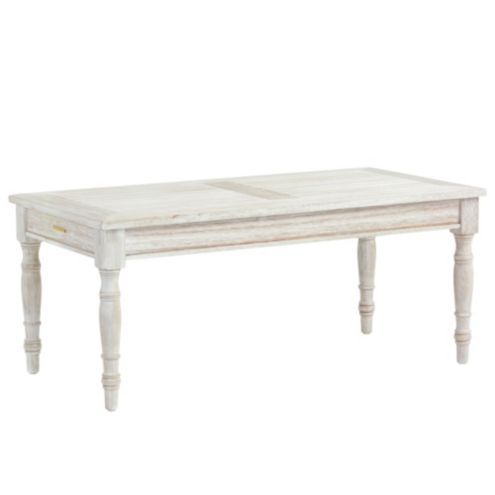 Ceylon Whitewash Wooden Eucalyptus Porch Coffee Table added by anne castillo